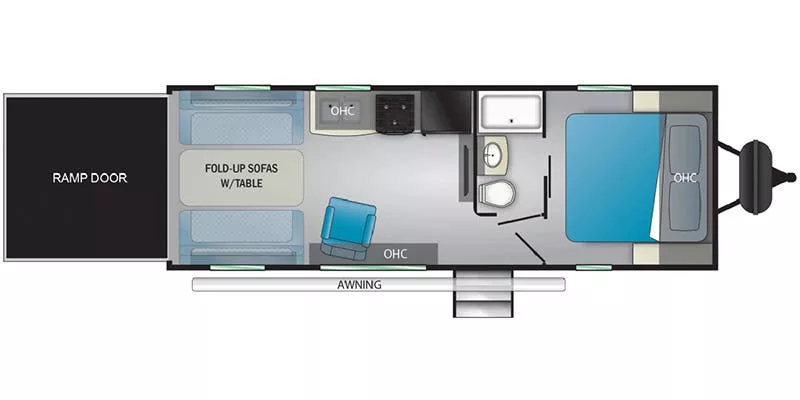 29' 2020 Heartland Lithium 2414 - Toy Hauler Floorplan