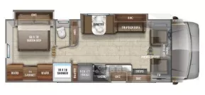 32' 2021 Jayco Greyhawk 29MV w/2 Slides Floorplan