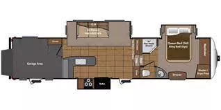 39' 2012 Keystone Montana Mountanineer 357THT w/3 Slides - Toy Hauler Floorplan