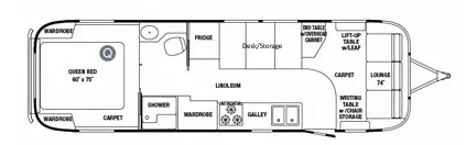 31' 2011 Airstream Classic Limited 30 Floorplan