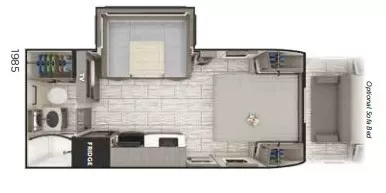 24' 2022 Lance 1985 w/Slide Floorplan