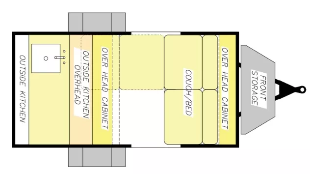 12' 2025 Little Buggy 10RK Floorplan