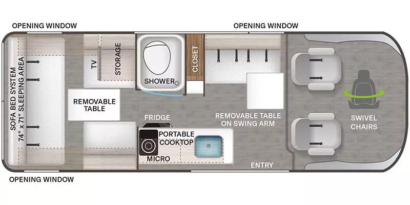 21' 2025 Thor Sequence 20J Floorplan