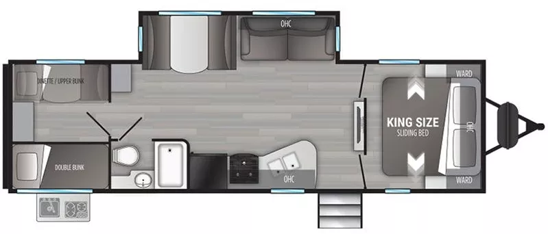 33' 2021 Cruiser RV Mpg Ultra Lite 2800QB w/Slide - Bunk House Floorplan