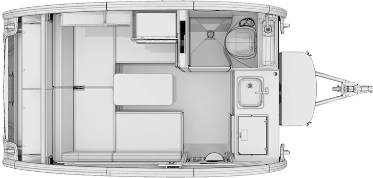 16' 2022 Nucamp RV Ultimate Toys ULTIMATE CAMPER Floorplan