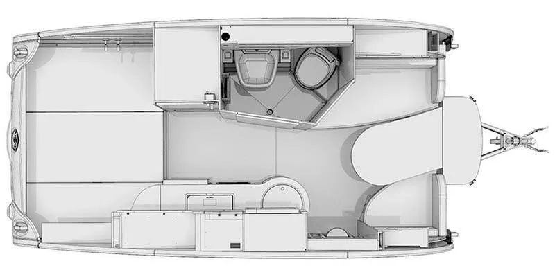 19' 2022 Nucamp RV Tab 400 BOONDOCK Floorplan