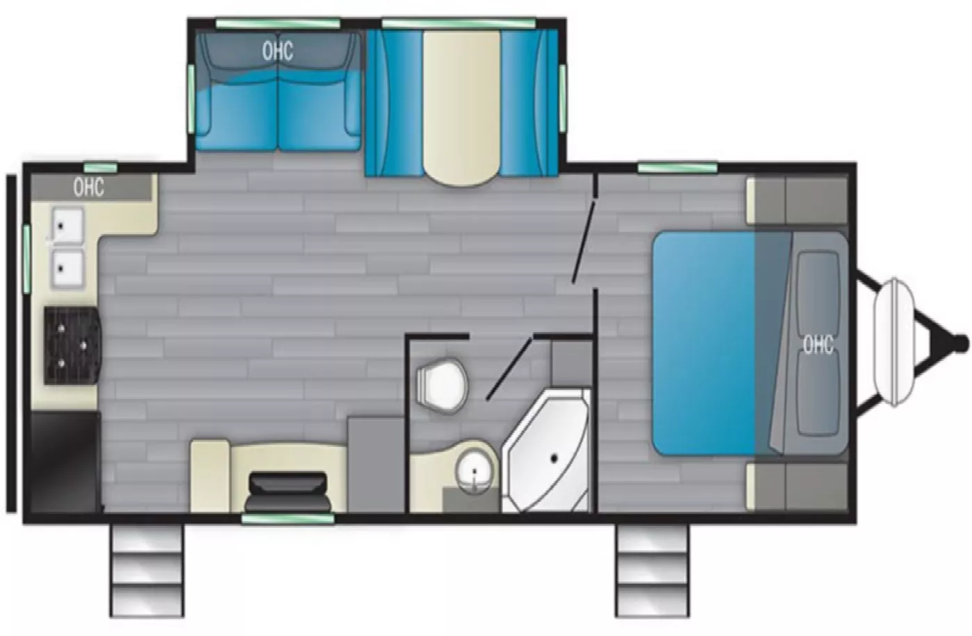 30' 2022 Heartland Mallard M-25 w/Slide Floorplan