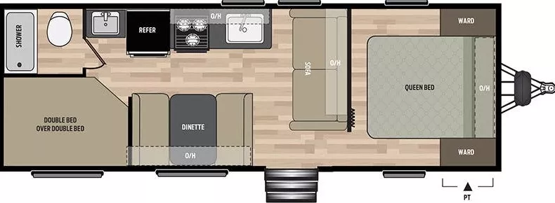 28' 2020 Keystone Springdale 260BH - Bunk House Floorplan