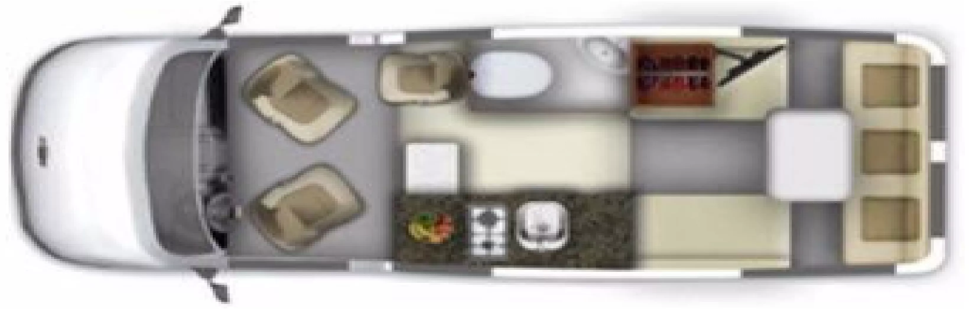 20' 2006 Roadtrek 210 POPULAR Floorplan