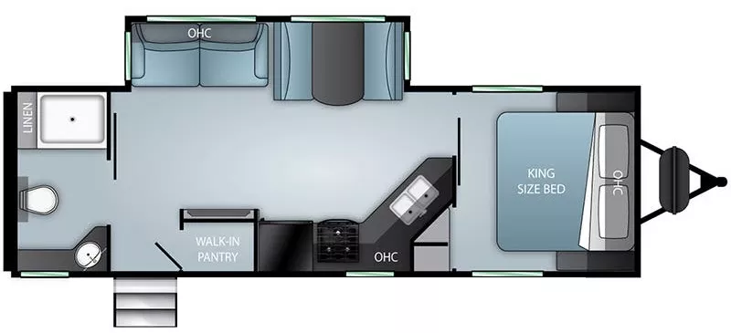 30' 2021 Cruiser RV Twilight Signature 2620 w/Slide Floorplan