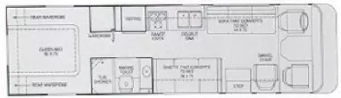 1994 National RV Sea Breeze 131 Floorplan