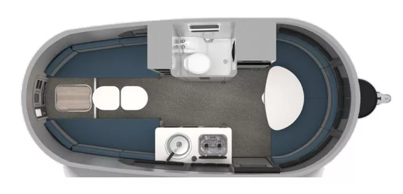 20' 2022 Airstream Basecamp 20X Floorplan