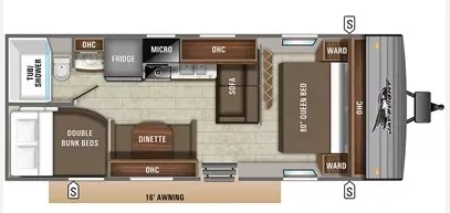 30' 2025 Jayco Jay Flight Slx 260BH - Bunk House Floorplan