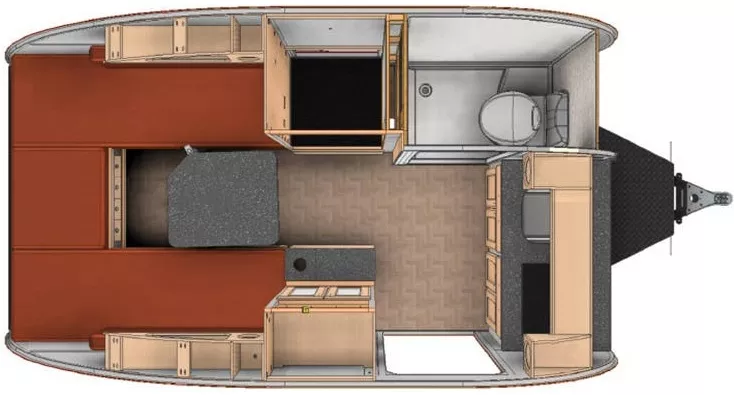17' 2023 Xtreme Outdoors Mini Max FX ROUGH RIDER Floorplan