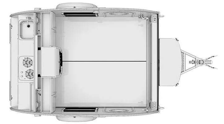 13' 2022 Nucamp RV T@G XL BOONDOCK Floorplan