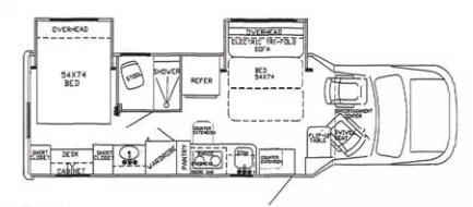 27' 2006 Phoenix Cruiser Cruiser 2700 SLIDE w/2 Slides Floorplan