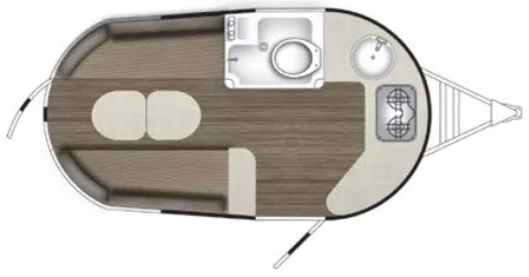 16' 2017 Airstream Basecamp 16 Floorplan