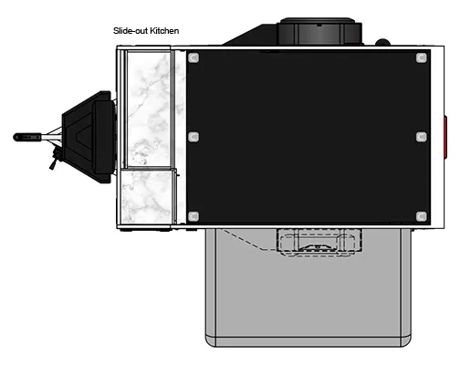 13' 2019 Intech RV Flyer EXPLORE - Toy Hauler Floorplan