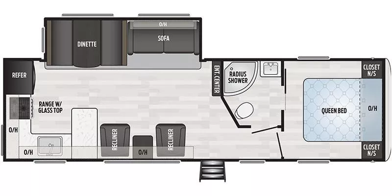 33' 2020 Keystone Springdale 293RK w/Slide Floorplan