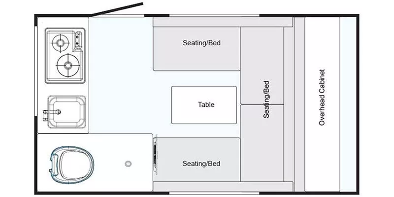 15' 2020 Nucamp RV T@B 320S Floorplan