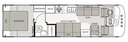 31' 2003 Four Winds Hurricane 30Q Floorplan