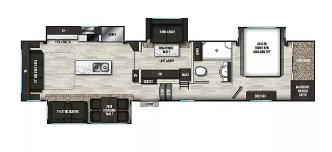 43' 2023 Coachmen Brookstone 398MBL w/4 Slides - Bunk House Floorplan