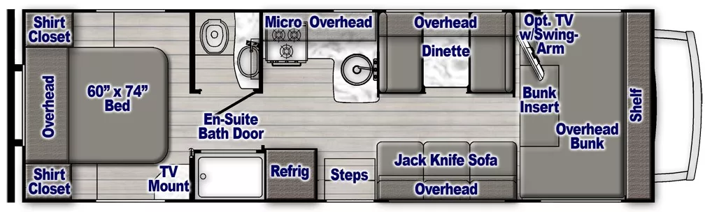 29' 2005 Gulf Stream Conquest Ultra Limited 6280 Floorplan