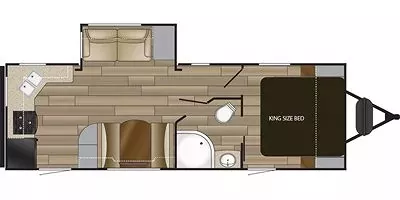 30' 2018 Cruiser RV Embrace EL240 w/Slide Floorplan