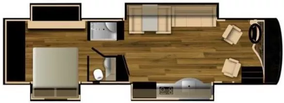 36' 2017 Nexus Bentley NEXUS 34B 360hp Cummins w/4 Slides Floorplan