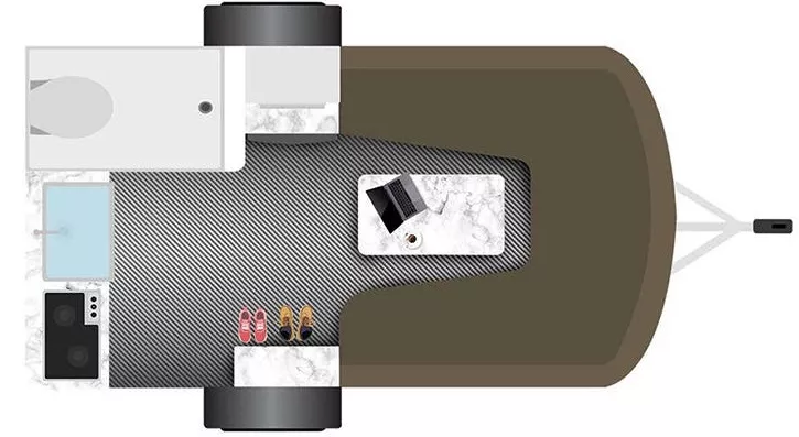 16' 2023 In Tech Sol Rover DAWN Floorplan