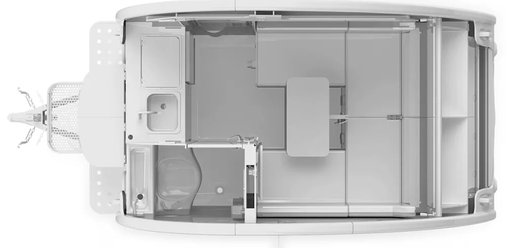15' 2018 Nucamp RV T@B S Series 320 SOFITEL Floorplan