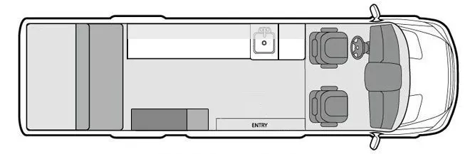 18' 2006 Dodge Sprinter 2500 Floorplan