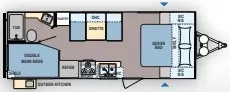 26' 2018 Dutchmen Coleman 215BH - Bunk House Floorplan