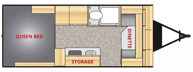 21' 2021 Xtreme Outdoors Little Guy MAX Floorplan