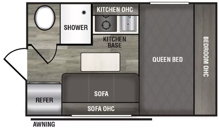 16' 2023 Riverside RV Xplorer 135 Floorplan