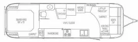 31' 2006 Airstream Classic Anniversary Ed 31 Floorplan