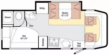 24' 2012 Itasca Navion 24J w/Slide Floorplan