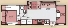 32' 2008 Winnebago Access 31C w/Slide Floorplan