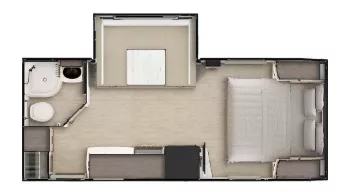19' 2018 Lance 1995 w/Slide Floorplan