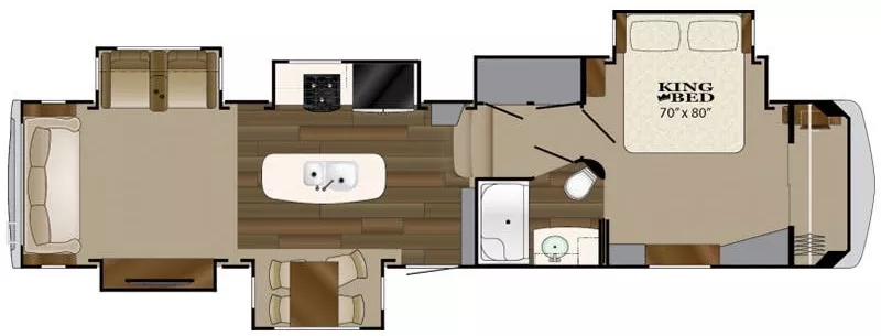 40' 2018 Heartland Big Country 3965DSS w/6 Slides Floorplan