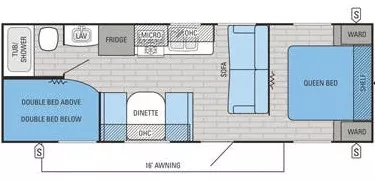 30' 2016 Jayco Jay Flight Slx 264BHW - Bunk House Floorplan