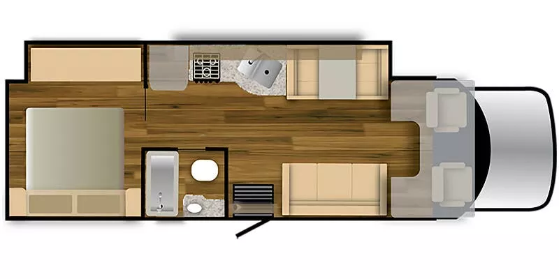 31' 2022 Nexus Triumph Super C 30TSC w/Slide Floorplan
