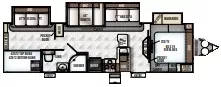 34' 2017 Rockwood Signature Ultra Lite 8311WS w/3 Slides - Bunk House Floorplan