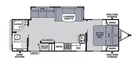 31' 2021 Coachmen Apex 265RBSS w/Slide Floorplan