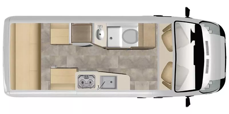20' 2021 Pleasure-Way LEXOR TS Floorplan