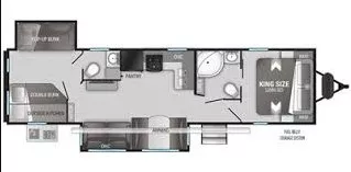 37' 2021 Cruiser RV Radiance 32BH w/2 Slides - Bunk House Floorplan