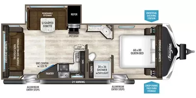 29' 2018 Grand Design Imagine 2500RL w/Slide Floorplan
