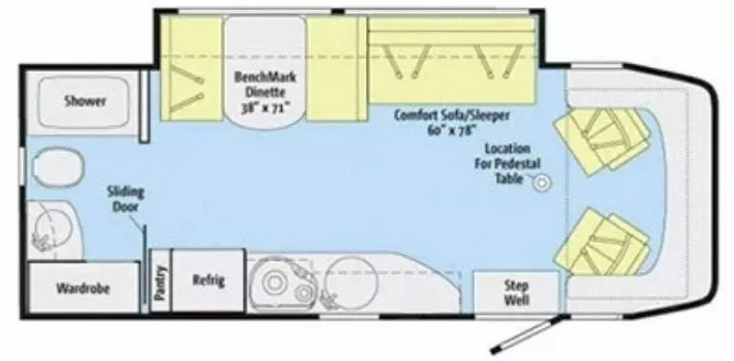 24' 2012 Itasca Navion Diesel 24M w/Slide Floorplan