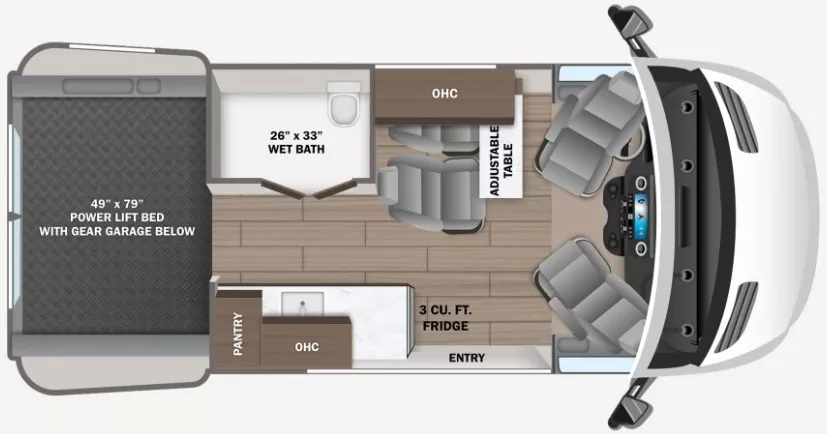 20' 2026 Jayco Terrain 4x4 19Y Floorplan