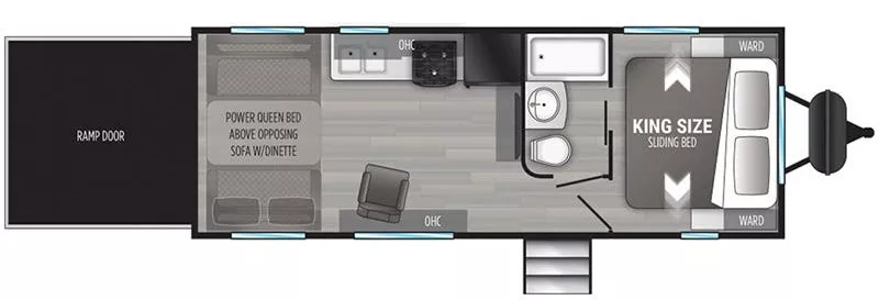 28' 2022 Cruiser RV Stryker 2313 - Toy Hauler Floorplan